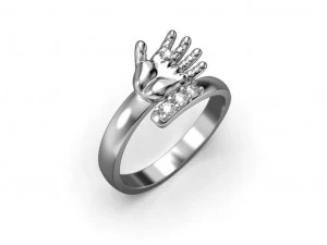 Baby hand ring 3D Print Model