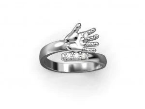 Baby hand ring 3D Print Model