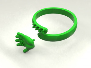 Baby hand ring 3Dプリントモデル