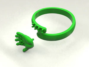 Baby hand ring 3D Print Model