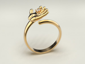 Baby hand ring 2 3D Baskı Modeli