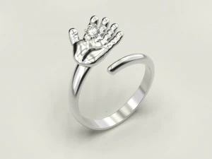 Baby hand ring 2 3D Print Model