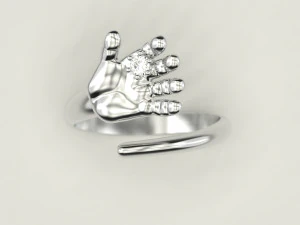 Baby hand ring 2 3D Print Model