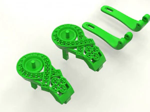 Beautiful pearl earrings 3D Print Model