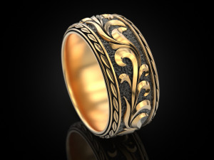 Beautiful wedding ring Modèles 3D en vedette