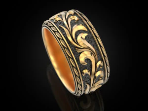 Beautiful wedding ring 3D Print Model