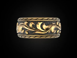 Beautiful wedding ring 3D Print Model