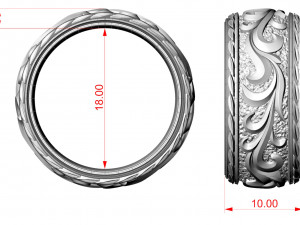 Beautiful wedding ring Modèles 3D en vedette
