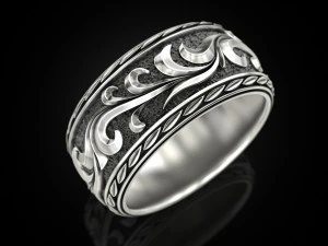 Beautiful wedding ring 3D Print Model