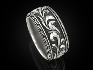 Beautiful wedding ring Modèles 3D en vedette