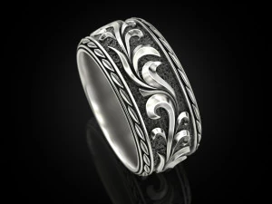 Beautiful wedding ring 3D Print Model