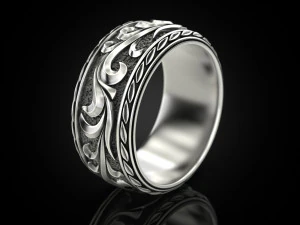 Beautiful wedding ring 3D Print Model
