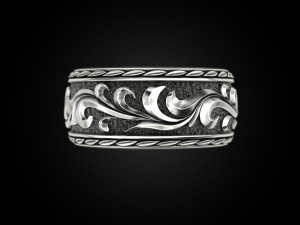 Beautiful wedding ring Modèles 3D en vedette