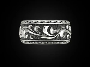 Beautiful wedding ring 3D Print Model