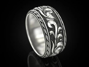 Beautiful wedding ring 3D Print Model