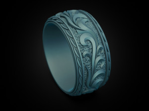 Beautiful wedding ring Modèles 3D en vedette