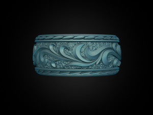 Beautiful wedding ring Modèles 3D en vedette