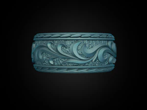 Beautiful wedding ring 3D Print Model