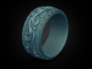 Beautiful wedding ring Modèles 3D en vedette