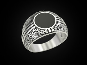 Blackened and Onyx Ring 3D 프린트 모델
