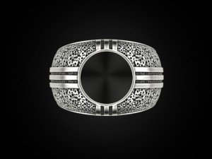 Blackened and Onyx Ring 3D 프린트 모델
