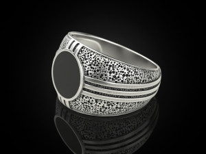 Blackened and Onyx Ring 3D 프린트 모델
