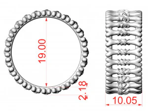 Bone ring 3D Print Model