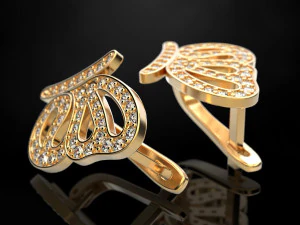 Серьга-бабочка 3D Принт Модель