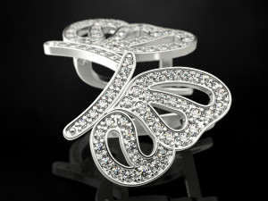 Butterfly earring 3D 프린트 모델
