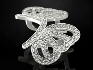 Серьга-бабочка 3D Принт Модель