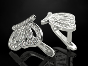 Butterfly earring 3D 프린트 모델