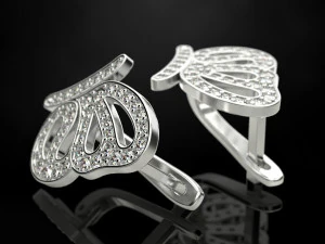 Серьга-бабочка 3D Принт Модель