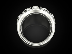 Skulls ring Modèles 3D en vedette