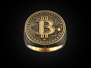Coolest Bitcoin ring 3D Принт Модель