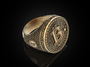 Coolest Bitcoin ring 3D Принт Модель