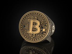Coolest Bitcoin ring 3D Принт Модель