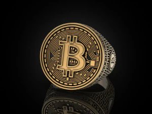 Coolest Bitcoin ring 3D Print Model