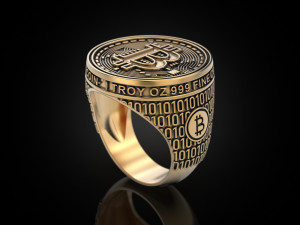 Coolest Bitcoin ring 3D Принт Модель