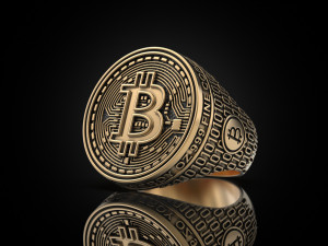 Coolest Bitcoin ring 3D Принт Модель