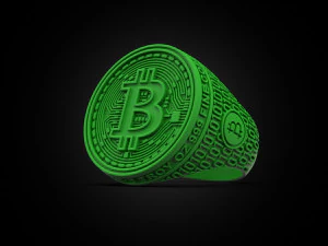 Coolest Bitcoin ring 3D Print Model