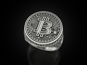 Coolest Bitcoin ring 3D Принт Модель