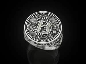 Coolest Bitcoin ring 3D Print Model