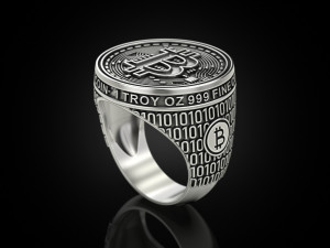 Coolest Bitcoin ring 3D Принт Модель
