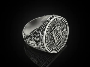 Coolest Bitcoin ring 3D Print Model