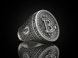 Coolest Bitcoin ring 3D Принт Модель