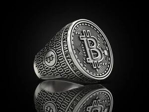 Coolest Bitcoin ring 3D Print Model