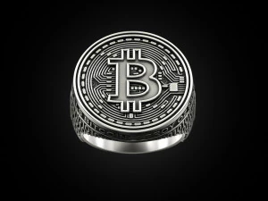 Coolest Bitcoin ring 3D Print Model