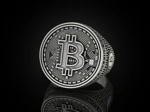 Coolest Bitcoin ring 3D Print Model