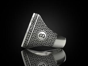 Coolest Bitcoin ring 3D Принт Модель