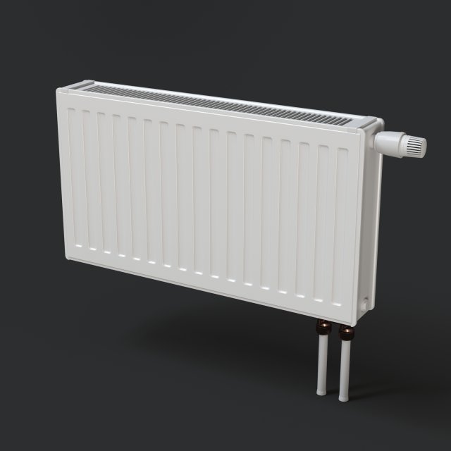 heating radiator Model 3D .c4d .max .obj .3ds .fbx .stl .blend 